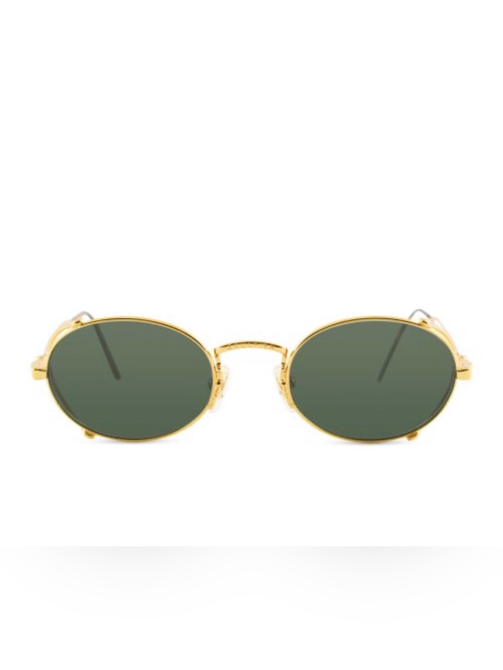Jean Paul Gaultier Gold Frame Oval Sunglasses (Unisex)